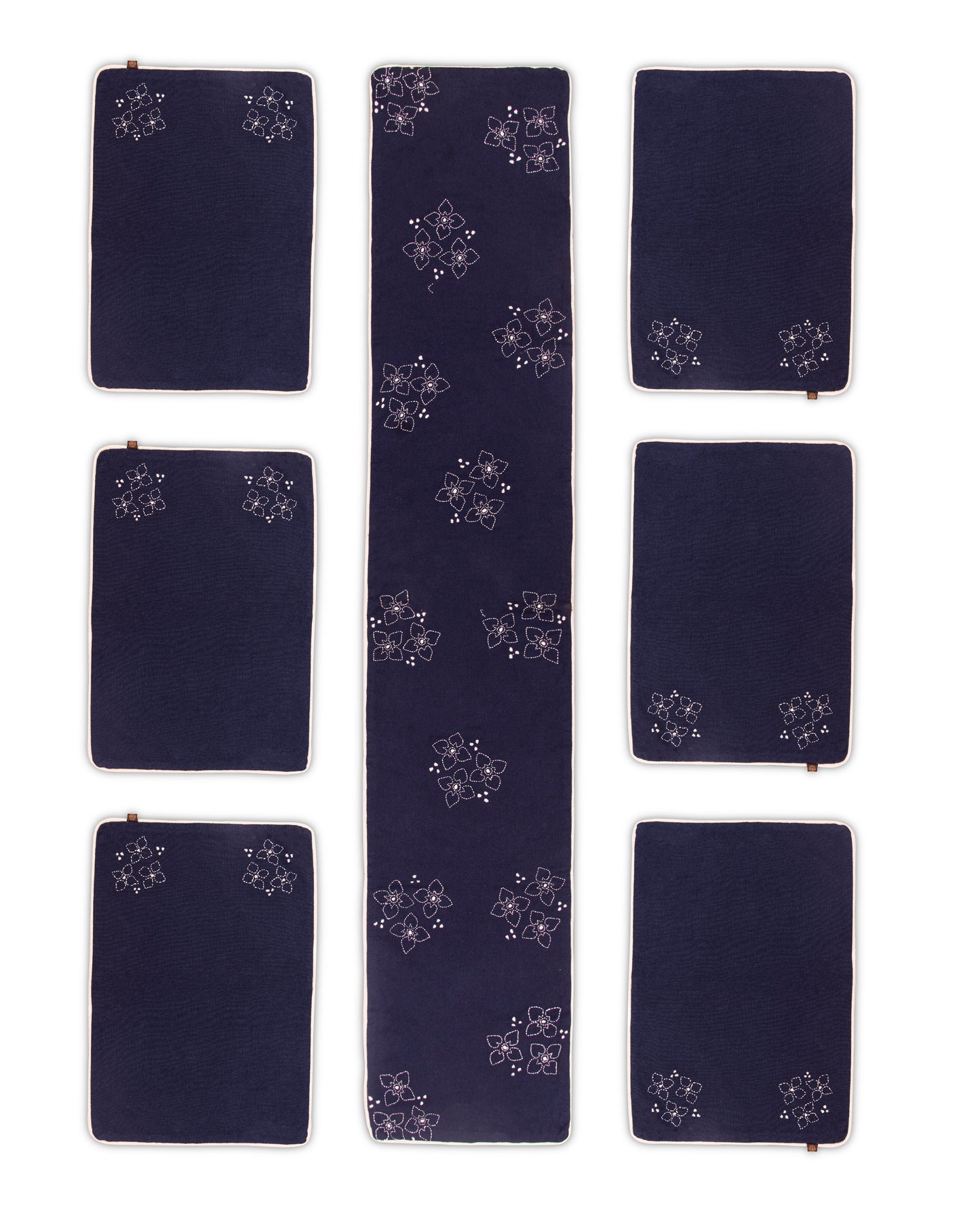 STAR FLOWERS ON NAVY